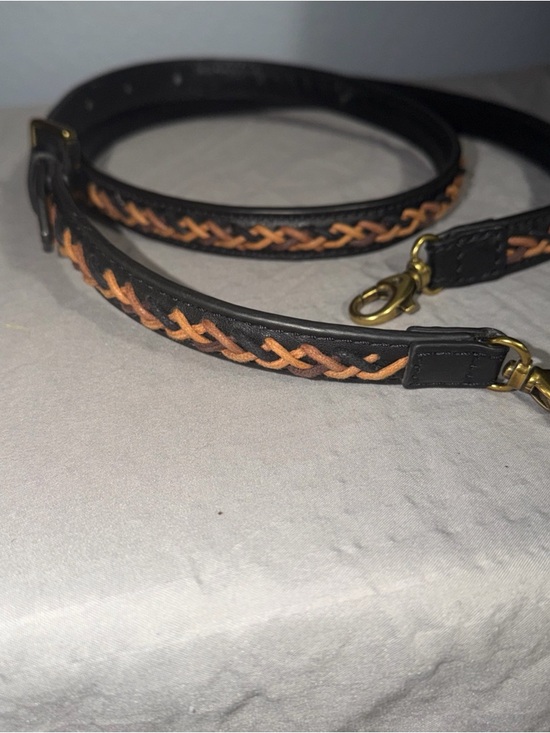 Fossil Handbags - Fossil Braided BROWN LEATHER Crossbody Replacement Strap